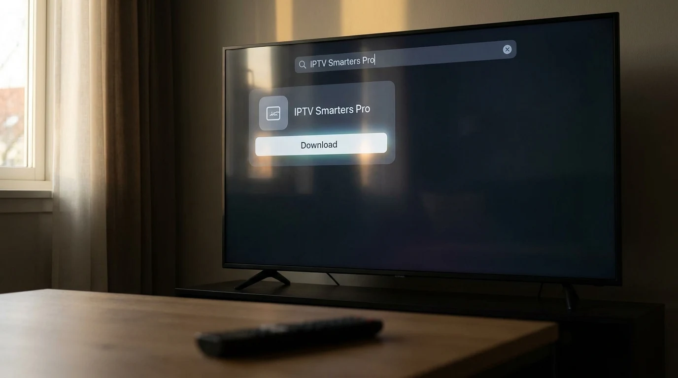 Passo 1 — Abrindo a loja de apps do Amazon Fire TV Stick para instalar o IPTV Smarters Pro