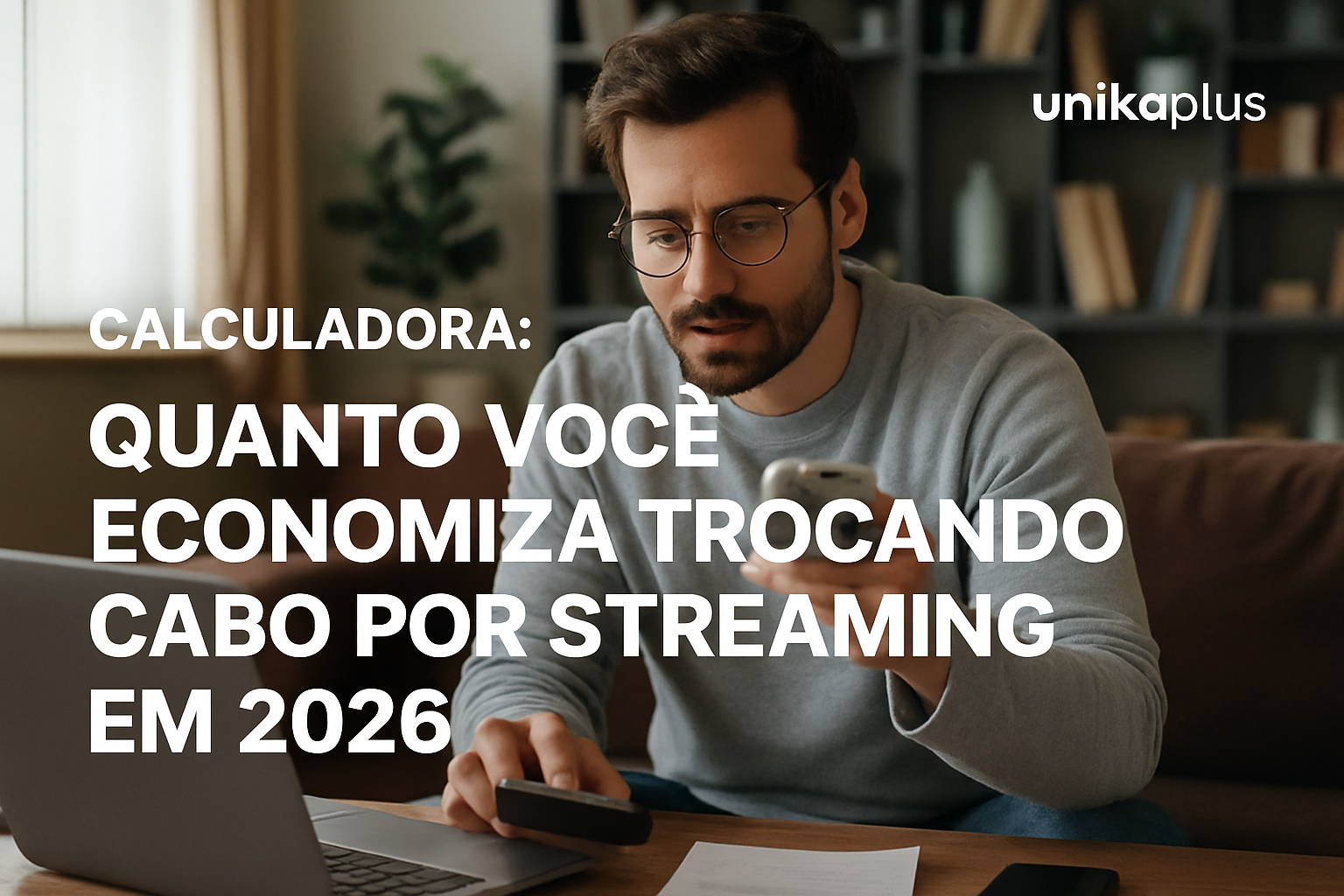 Calculadora: Quanto Você Economiza Trocando Cabo por Streaming em 2026